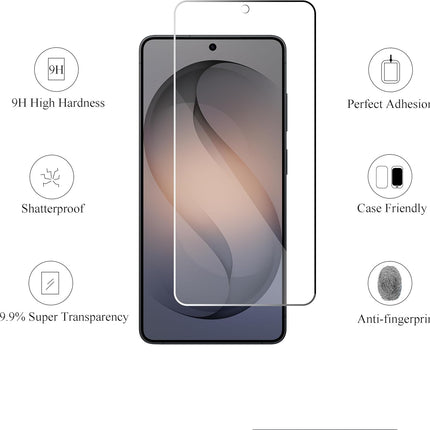 Ailun Glass Screen Protector for Galaxy S26 Ultra [6.9 Inch] 3Pack + 2Pack Camera Lens Tempered Glass Fingerprint Unlock 0.25mm Ultra Clear Anti-Scratch Case Friendly [Not For S26/S26 Plus]