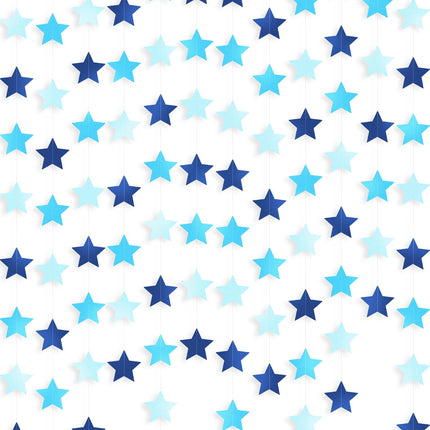130 ft Star Garland Banner Decor, Gold