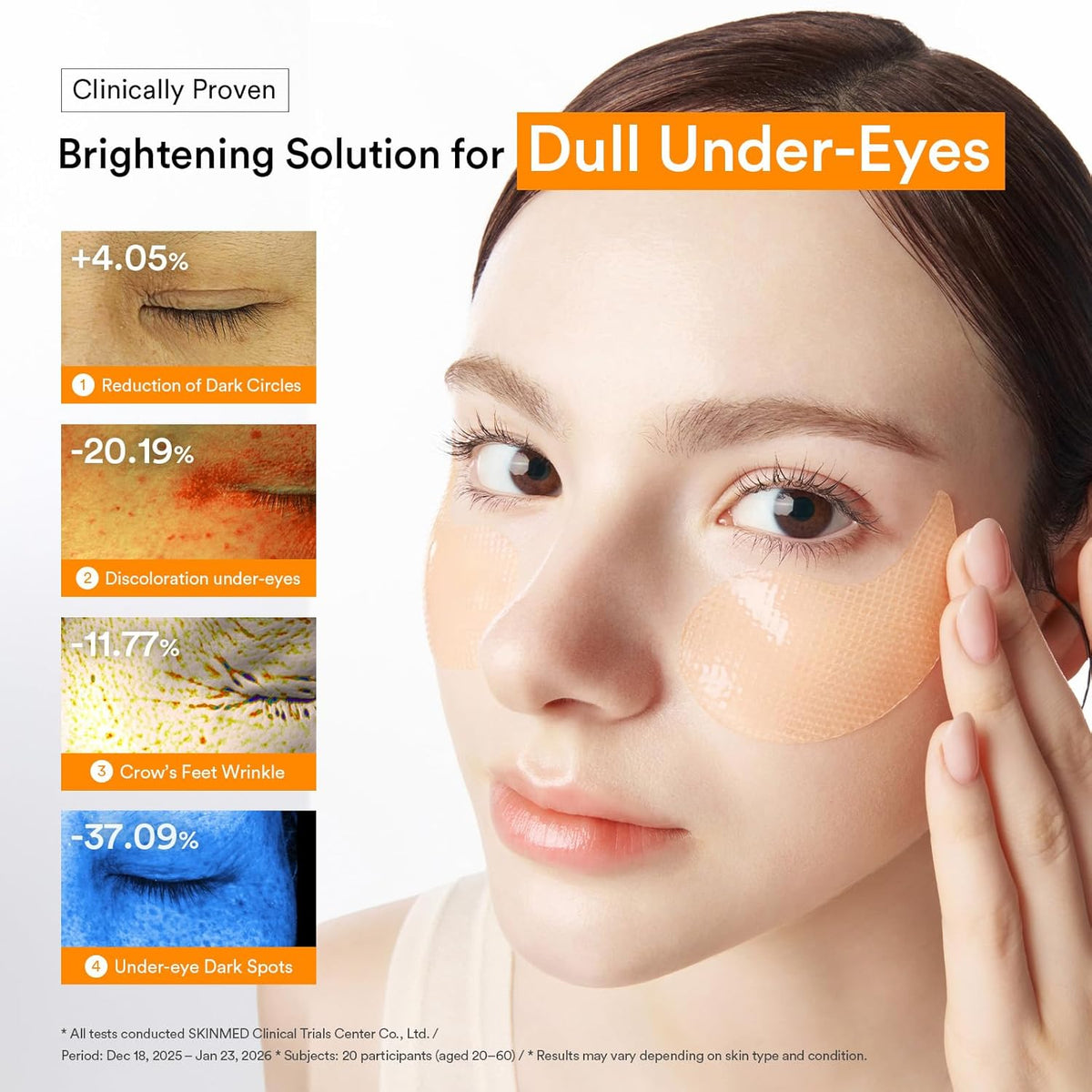PDRN Retinal Hydrogel Eye Patches for Dark Circles, Puffiness and Fine Lines, 60 Count - photo 4