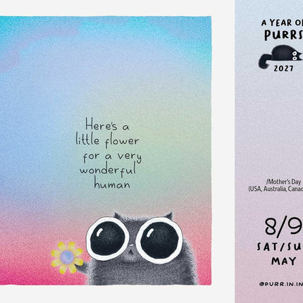 A Year of Purrs 2027 Day-to-Day Calendar