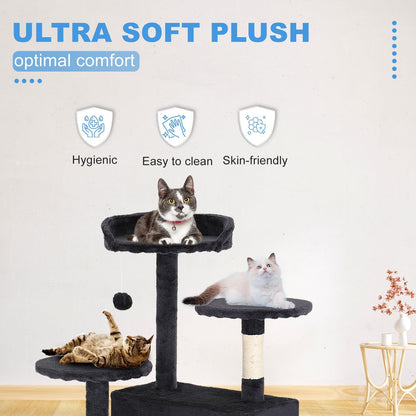 54-Inch Dark Gray Multi-Level Cat Tree Tower - photo 5