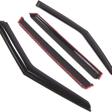 Tuningpros Window Visor Compatible with 2014-2016 Land Range Rover Sport, DGWV2-818 Outside Mount Deflector Rain Guard Dark Smoke, 4 Pcs Set