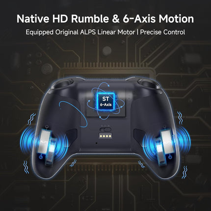 MOBAPAD Chitu2 HD Switch 2 Wireless Controller, TMR Glide Joysticks [ZERO Drift], Charging Dock, HD Rumble, NFC, Turbo, Programming, Mechanical Buttons - Gamepad for Nintendo Switch/Switch 2