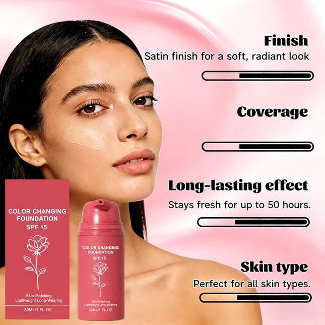 Korean Color Changing Foundation, Foundation For Mature Skin