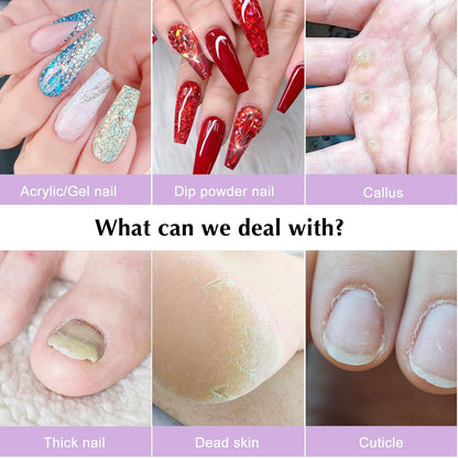 Electric Nail Drill File Professional: for Acrylic Gel Dip - photo 3