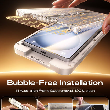 MAGIC JOHN 2PACK 3rd Gen for Samsung Galaxy S26 Ultra Screen Protector, One-Pull Easy Install, Smooth Touch, Auto-Align Screen, Support Fingerprint Unlock, 9H Glass, Anti-Scratch