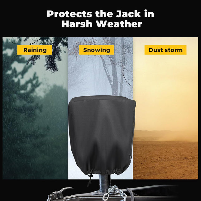 Universal 600D Electric Tongue Jack Cover for Trailer RV