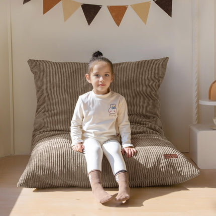 3 in 1 Kids Bean Bag Chair, Comfy Floor Sofa with Removed Cover