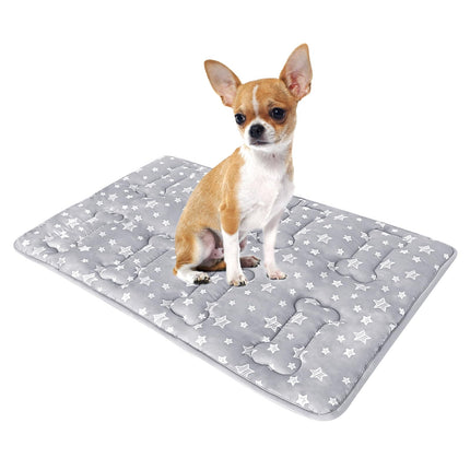 Dog Crate Bed Mat (36" X 23"), Soft Dog Bed Pad Mat with Cute Stars