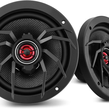 6.5" Coaxial Car Speakers，1000W Max Power，250W RMS，4 Ohm–Plug & Play Upgrade for Old Cars–Transform Your Daily Commute into a Stress-Relief Concert Hall Experience (Pair)