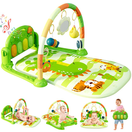 Pink Tiger Theme Baby Play Mat Gym with Kick & Play Piano