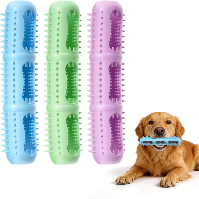 Bite and Brush Chew Toys for Small and Medium Breeds，Dogs Dental Chew，Teething Chew Toys，Toothbrush Toy for Cleaning