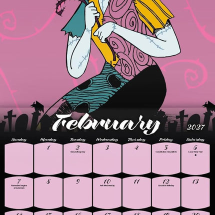 2027 Nightmare Before Christmas Wall Calendar