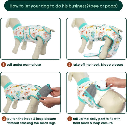 Recovery Suit for Dogs Cats After Surgery, Professional Pet Recovery Shirt Dog Abdominal Wounds - photo 4