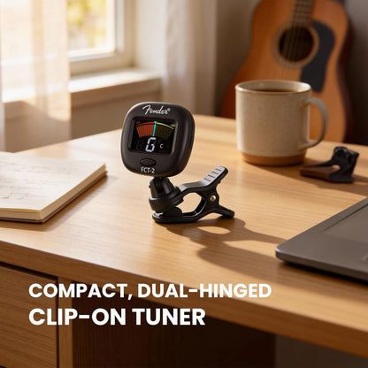 Professional Multi-Instrument Clip-On Tuner for Guitar, Bass, Ukulele, and Violin - photo 2