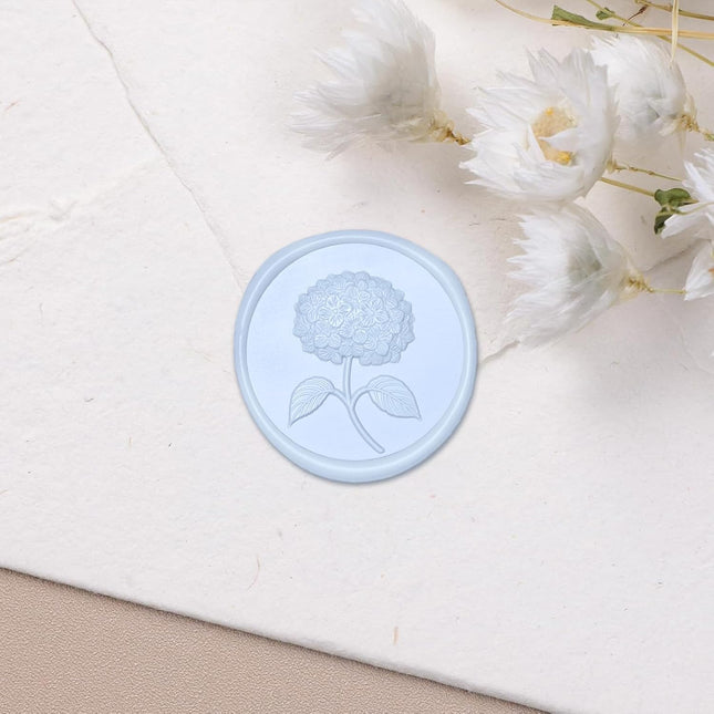 Wax Seal Stickers - 3D Hydrangea Floral Wedding Invitation Envelope Seal Stickers, 50 Pcs Self- Adhesive - photo 2