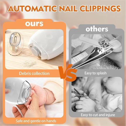 2026 New Automatic Electric Nail Clippers for Seniors 、Adult，3-in-1 Electric Nail Trimmer with Light and Nail Scraps Storage，Electric Toenail Clippers for Seniors