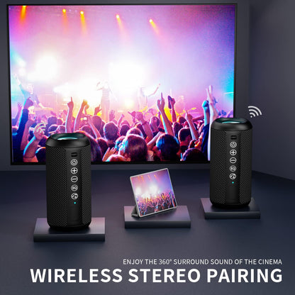 Portable Bluetooth Speaker (1nd Gen), IPX7 Waterproof, Wireless, Big Sound and Deep Bass, TWS Pairing - photo 3