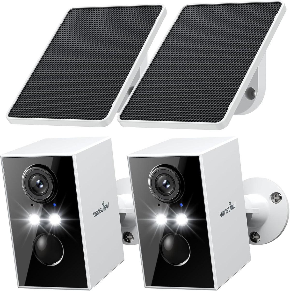 Security Cameras Wireless Outdoor-2K WiFi 6 Solar Camera Outdoor Wireless for Home Security with AI Motion Detection