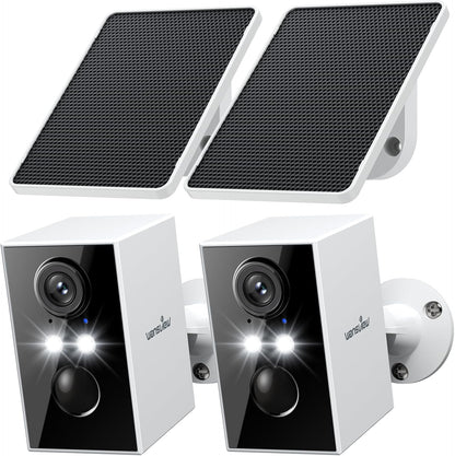 Security Cameras Wireless Outdoor-2K WiFi 6 Solar Camera Outdoor Wireless for Home Security with AI Motion Detection