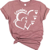 Custom Mimi Shirt with Grandkids Names