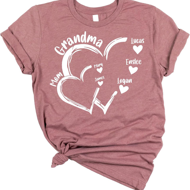 Custom Mimi Shirt with Grandkids Names