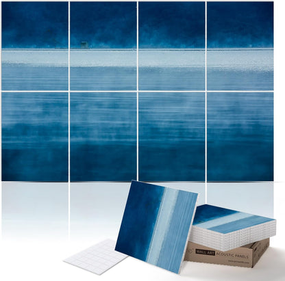 Masterpiece Acoustic Art Panels, 8-Pack 12 x 16 Inch Decorative Sound Absorbing Wall Panels