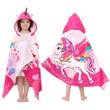 Unicorns Hooded Towels for Kids,Soft Kids Beach Towel,30" x 50"