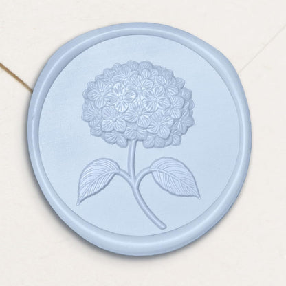 Wax Seal Stickers - 3D Hydrangea Floral Wedding Invitation Envelope Seal Stickers, 50 Pcs Self- Adhesive Stickers
