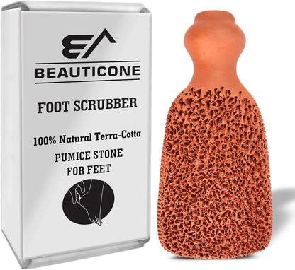 100% Natural Terracotta Pumice Stone Foot Scrubber