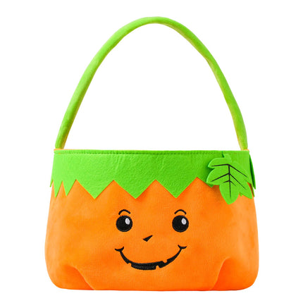 Halloween Trick or Basket, Pumpkin, Pink Bow