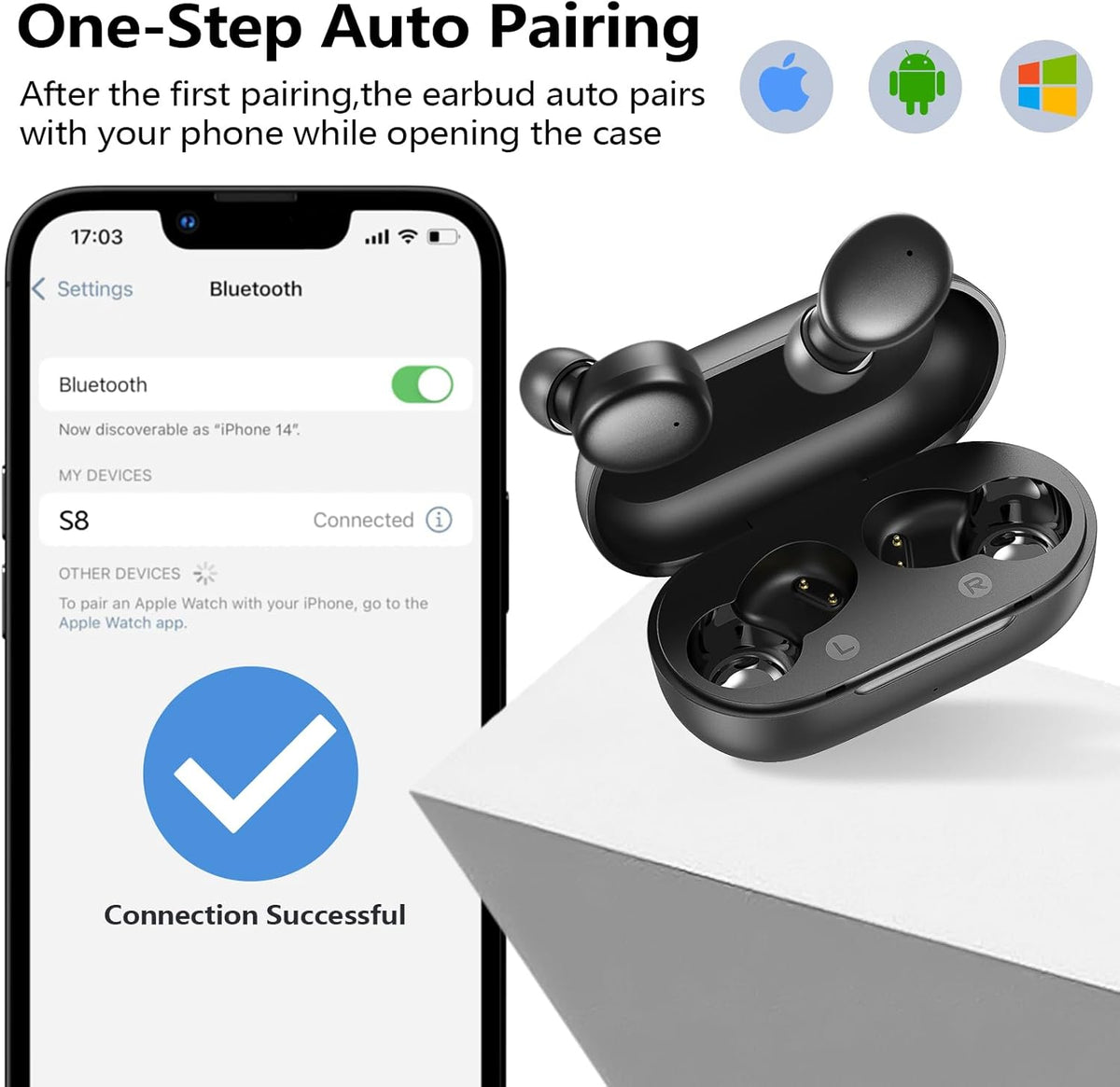 Wireless Bluetooth 5.3 In-Ear Earbuds for Sports and Workouts - photo 3