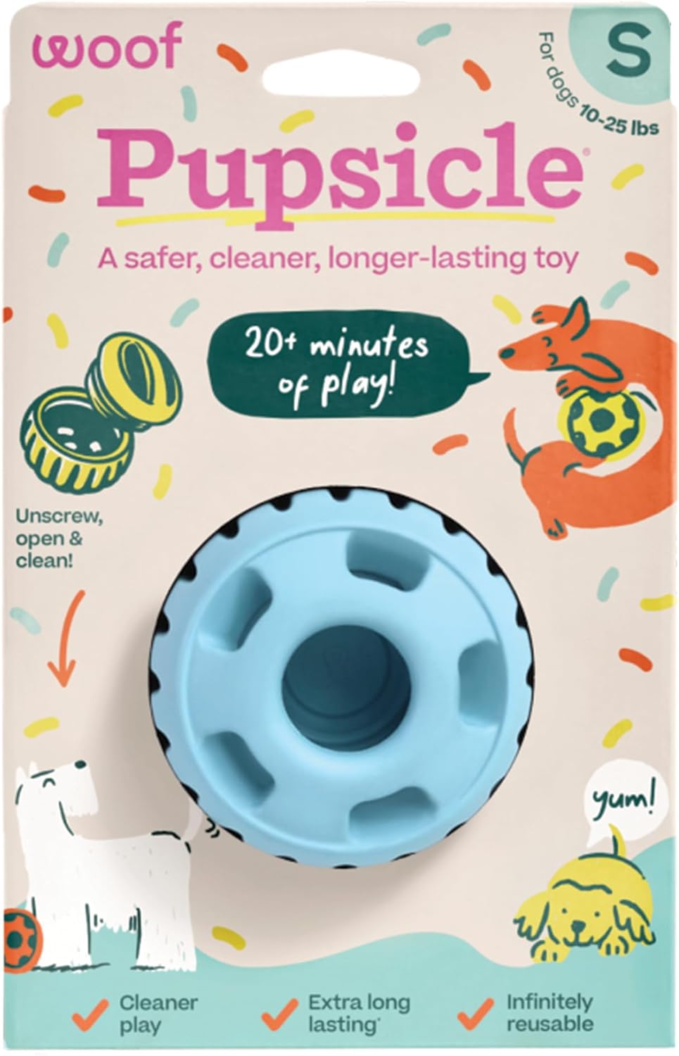Party - Long-Lasting Interactive Dog Toys for Boredom - Low-Mess Design - Birthday Gifts for Dogs - Small Dog Toys 