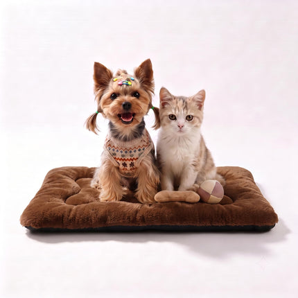 Cama para perro de 36" para jaula metálica, tapete lavable para dormir para mascotas medianas/grandes