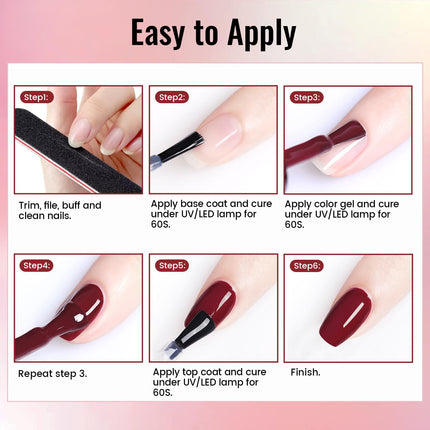 Gel Nail Polish Kit with U V Light 32 Colors Gel Polish Nail + 4 Functional Adhesive Bottles Kit Soak - photo 7