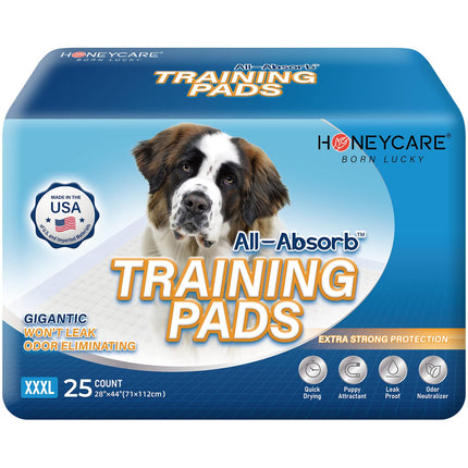 All-Absorb, Pequeño 17.5" x 23.5", 120 Unidades, Tapetes de Entrenamiento para Perros y Cachorros, Ultra Absorbentes y Eliminadores de Olores, Tapetes de Entrenamiento para Baño de 5 Capas a Prueba de Fugas con Superficie de Secado Rápido, Azul, A05