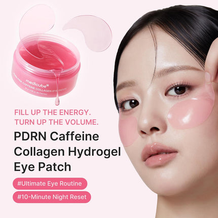 medicube PDRN Caffeine Collagen Eye Patch | Gel Eye Patches for the appearance of Dark Circles, Undereye Bags | Firming, Age-Defying Care with Retinol, Collagen | Korean Skincare | 30 Pairs