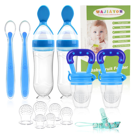 Alimentador de frutas para bebé/chupete de alimentos frescos (paquete de 3) - Alimentadores para dentición infantil | Mordedor de silicona para bebés | Chupete esencial para alimentos sólidos para bebés, niños pequeños e infantes