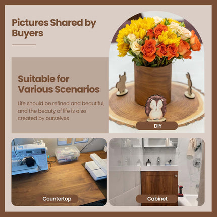 Wood Contact Paper Peel and Stick Wood Grain Wallpaper for Countertops
