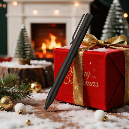 Origin-Joy Brass Bolt Action Pen Set, Heavy Duty EDC Copper Metal Tactile Turn Pen With Gel Ink Refills (Black & Nickel White)