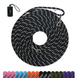 Long Dog Training Leash，Heavy Duty Reflective Rope Lead for Small Medium Large Dogs ，6FT 10FT 15FT 30FT 50FT for Training, Walking, Backyard, Camping