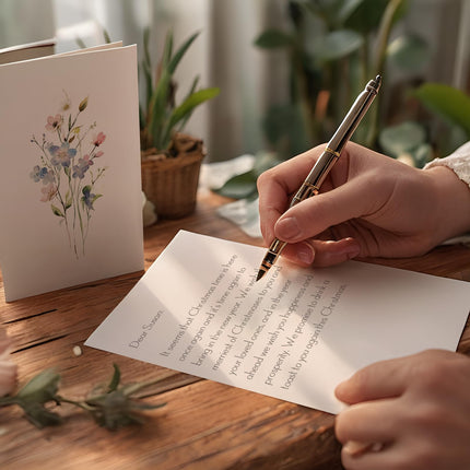 100 PACK Tarjetas en Blanco con Sobres, Tarjetas de Felicitación en Blanco 4x6, Tarjetas de Notas Florales con Sobres Peel-and-Seal, Set de Papelería Vacío para Todas las Ocasiones