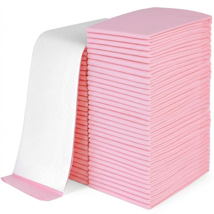 Large Disposable Changing Pads for Baby 24 x 17 Inches - Pink