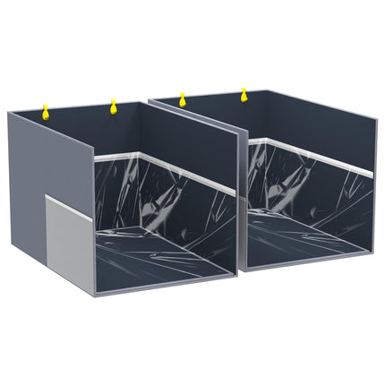 Waterproof Cat Litter Box Enclosure Splash Guard, 27.1"x21.6"x16.5"