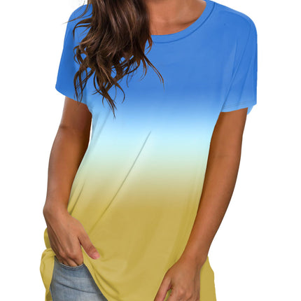 Womens Loose Fit Tshirts Short Sleeve Summer Tops Casual Workout Yoga Tunic T Shirts Tops