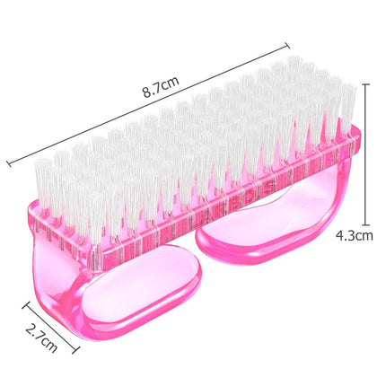 Cepillo para uñas con agarre de mango, kit de cepillos limpiadores para uñas de manos y pies para hombres y mujeres (paquete de 4)