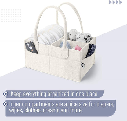 Baby Diaper Caddy Organizer, Beige, Baby Organizer, Car Diaper Caddy - photo 4