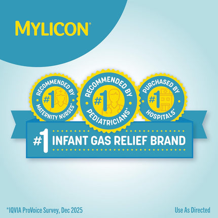 Gas Relief Drops for Infants and Babies, Dye Free Formula, 0.5 Fluid Ounce