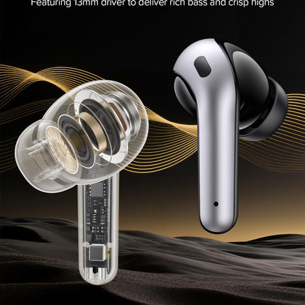 TAGRY Bluetooth Headphones True Wireless Earbuds 60H Playback LED Power Display Earphones with Wireless Charging Case IPX5 Waterproof in-Ear Ear buds with Mic for TV Smart Phone Laptop Computer Sports