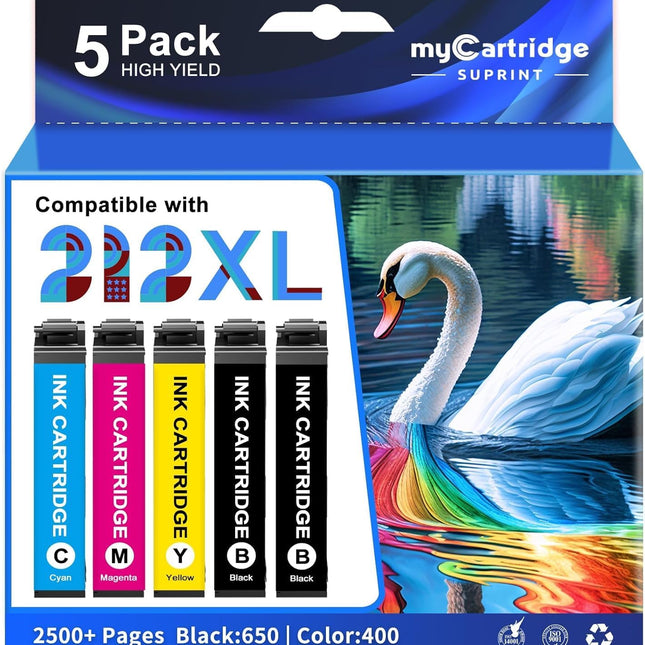 Remanufactured Ink Cartridge Replacement for Epson 212 Ink Cartridges 212XL